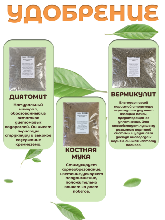 Биосмесь Осень для высадки в грунт саженцев кустов и деревьев Благодатное земледелие